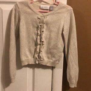 Cream & gold cardigan